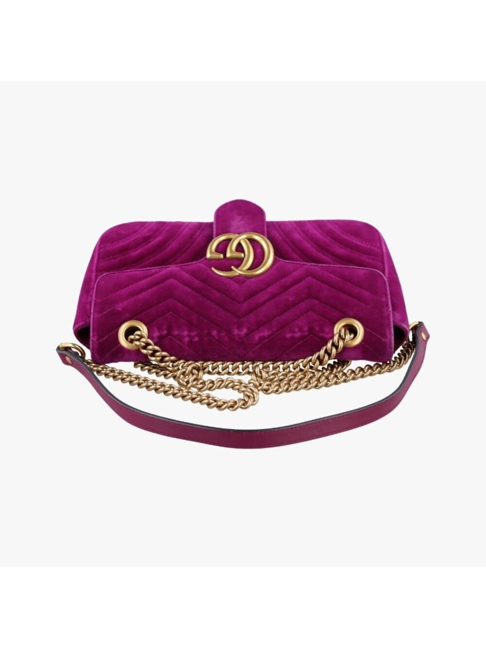 ★SOLD★ Gucci GG Marmont Purple Velour Shoulder - Picture 8 of 15